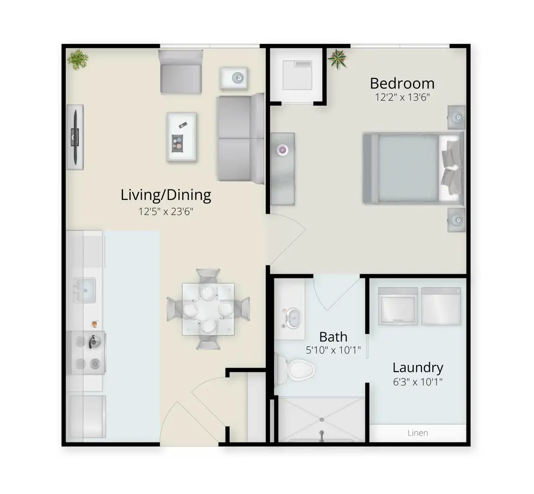 Independent Living One Bedroom B Independent Living One Bedroom B